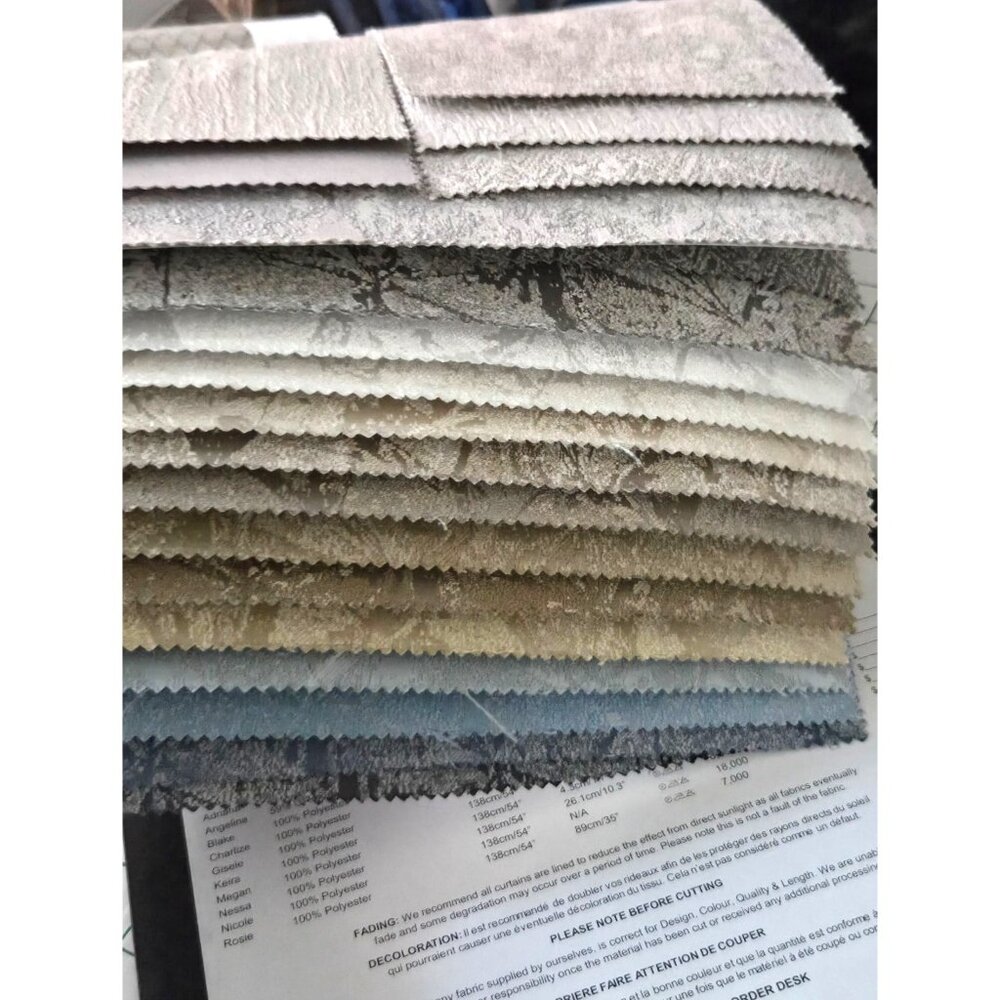 Saletex Infusion Fabric Sample Book Neutral Luxury Velvet Swatch Discontinued